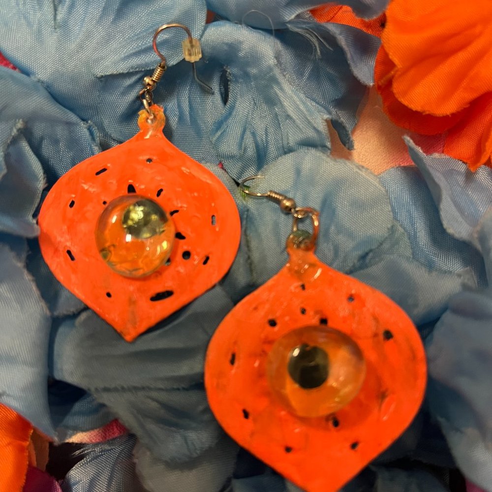 Orange Earrings - image 5